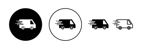 Delivery Truck Icon Vector Web Mobile App Delivery Truck Sign — Image vectorielle