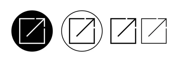 External Link Icon Vector Web Mobile App Link Sign Symbol — 图库矢量图片