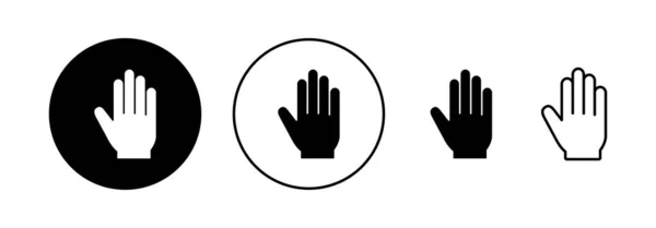 Hand Icon Vector Web Mobile App Hand Sign Symbol Hand — 스톡 벡터