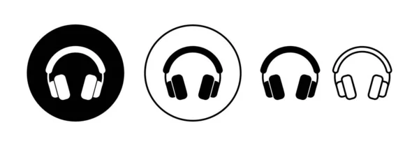 Headphone Icon Vector Web Mobile App Headphone Sign Symbol — ストックベクタ