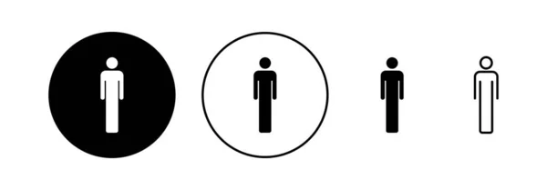 Webおよびモバイルアプリ用の男アイコンベクトル 男性のサインとシンボル 人間のシンボル — ストックベクタ
