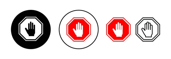 Stop Symbol Vektor Für Web Und Mobile App Stoppschild Stoppschild — Stockvektor
