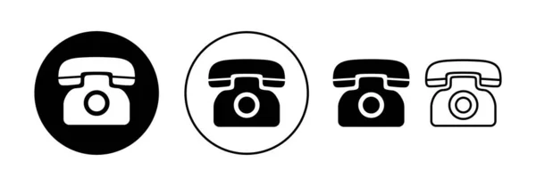 Telefon Ikon Vektor Web Mobil Alkalmazás Telefon Jel Szimbólum — Stock Vector