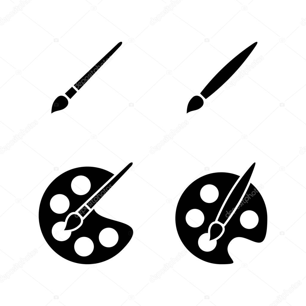 Paint icon vector. paint brush sign and symbol. paint roller icon vector