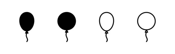 Balloon Icon Vector Party Balloon Sign Symbol — Stock Vector