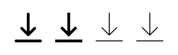 Pobierz Wektor Ikony Pobierz Znak Symbol — Wektor stockowy