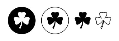 Clover icon vector for web and mobile app. clover sign and symbol. four leaf clover icon.