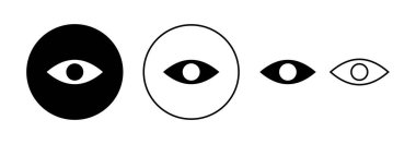 Eye icon vector for web and mobile app. Eye sign and symbol. Look and Vision icon. 