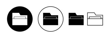 Folder icon vector for web and mobile app. folder sign and symbol
