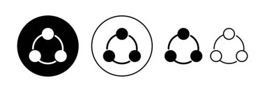 Web ve mobil uygulama için simge vektörünü paylaş. İşaret ve sembol paylaşımı