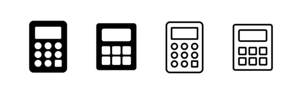 Wektor Ikony Kalkulatora Znak Symbol Kalkulatora — Wektor stockowy