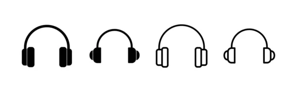 Headphone Icon Vector Headvector Sign Symbol — Stock Vector
