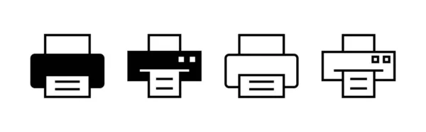 Icono Impresión Vector Signo Símbolo Impresora — Archivo Imágenes Vectoriales