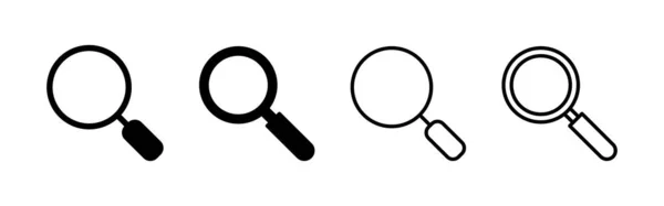 Search Icon Vector Search Magnifying Glass Sign Symbol — Stock Vector