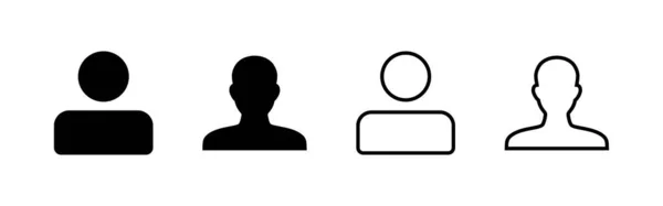 Vektor Ikony Uživatele Znak Symbol Osoby Ikona Osoby — Stockový vektor