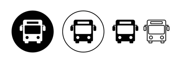 Bus Icon Vector Web Mobile App Bus Sign Symbol Transport — Stok Vektör