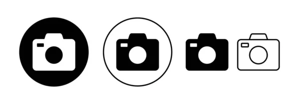 Camera Icon Vector Web Mobile App Photo Camera Sign Symbol — Stock Vector