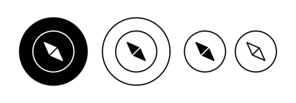Compass Icon Vector Web Mobile App Arrow Compass Icon Sign — Vettoriale Stock