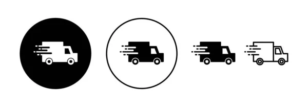 Delivery Truck Icon Vector Web Mobile App Delivery Truck Sign — Vetor de Stock