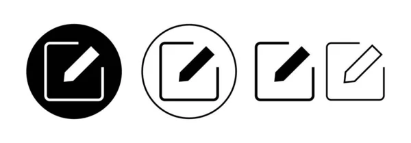 Edit Icon Vector Web Mobile App Edit Document Sign Symbol — ストックベクタ