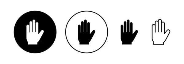 Hand Icon Vector Web Mobile App Hand Sign Symbol Hand — ストックベクタ