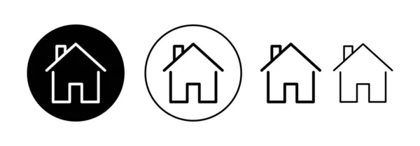 모바일 House Icon Vector 표지판 상징물 — 스톡 벡터
