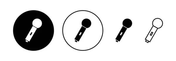 Mikrofonsymbolvektor Für Web Und Mobile App Karaoke Zeichen Und Symbol — Stockvektor