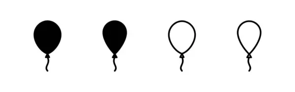 Balloon Icon Vector Party Balloon Sign Symbol — Stock Vector
