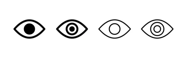 アイコンベクトル 目の記号と記号 ルック ビジョンのアイコン — ストックベクタ