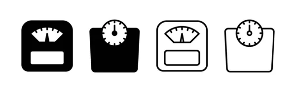 Échelles Icône Vecteur Échelle Poids Signe Symbole — Image vectorielle