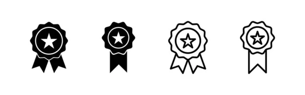 Abzeichen Icon Vektor Preissymbolvektor Zeichen Und Symbole Erreichen — Stockvektor