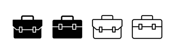 ブリーフケースアイコンベクトル スーツケースのサインとシンボル 荷物記号 — ストックベクタ