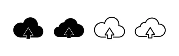 Vecteur Icône Cloud Signe Symbole Nuage — Image vectorielle
