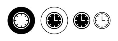 Clock icon vector for web and mobile app. Time sign and symbol. watch icon