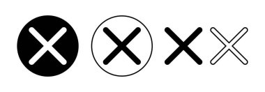 Close icon vector for web and mobile app. Delete sign and symbol. cross sign