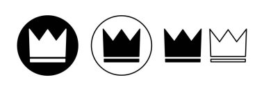 Crown icon vector for web and mobile app. crown sign and symbol