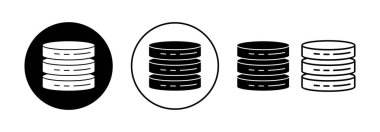 Database icon vector for web and mobile app. database sign and symbol