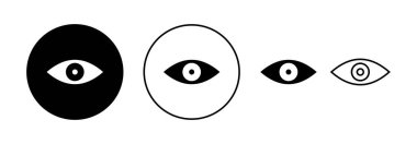 Eye icon vector for web and mobile app. Eye sign and symbol. Look and Vision icon. 