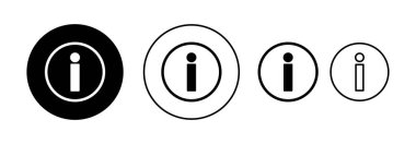 Information sign icon vector for web and mobile app. about us sign and symbol. question mark icon