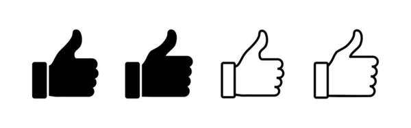 stock vector Like icon vector. Thumbs up sign and symbol. Hand like