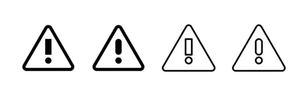 Вектор Значка Восклицательной Опасности Знак Внимания Символ Предупреждающий Знак Опасности — стоковый вектор