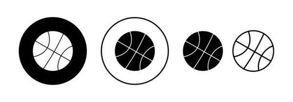 Баскетбольный Вектор Значков Веб Мобильного Приложения Баскетбольный Мяч Знак Символ — стоковый вектор