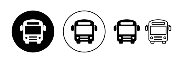 Вектор Значков Шины Веб Мобильного Приложения Знак Автобуса Символ Транспортный — стоковый вектор