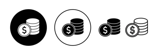Vetor Ícone Dinheiro Para Web Aplicativo Móvel Sinal Dinheiro Símbolo — Vetor de Stock