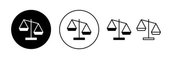为Web和移动应用程序缩放图标向量 法律尺度图标 司法标志和标志 — 图库矢量图片