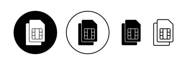 Sim Κάρτα Διάνυσμα Εικονίδιο Για Web Και Mobile App Σύμβολο — Διανυσματικό Αρχείο