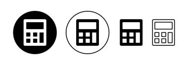 Calculator icon vector for web and mobile app. Accounting calculator sign and symbol.
