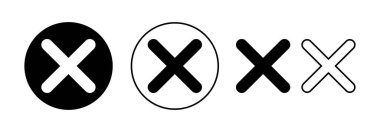 Close icon vector for web and mobile app. Delete sign and symbol. cross sign