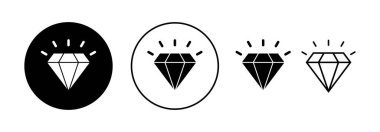 Diamond icon vector for web and mobile app. diamond gems sign and symbol