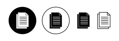 Document icon vector for web and mobile app. Paper sign and symbol. File Icon